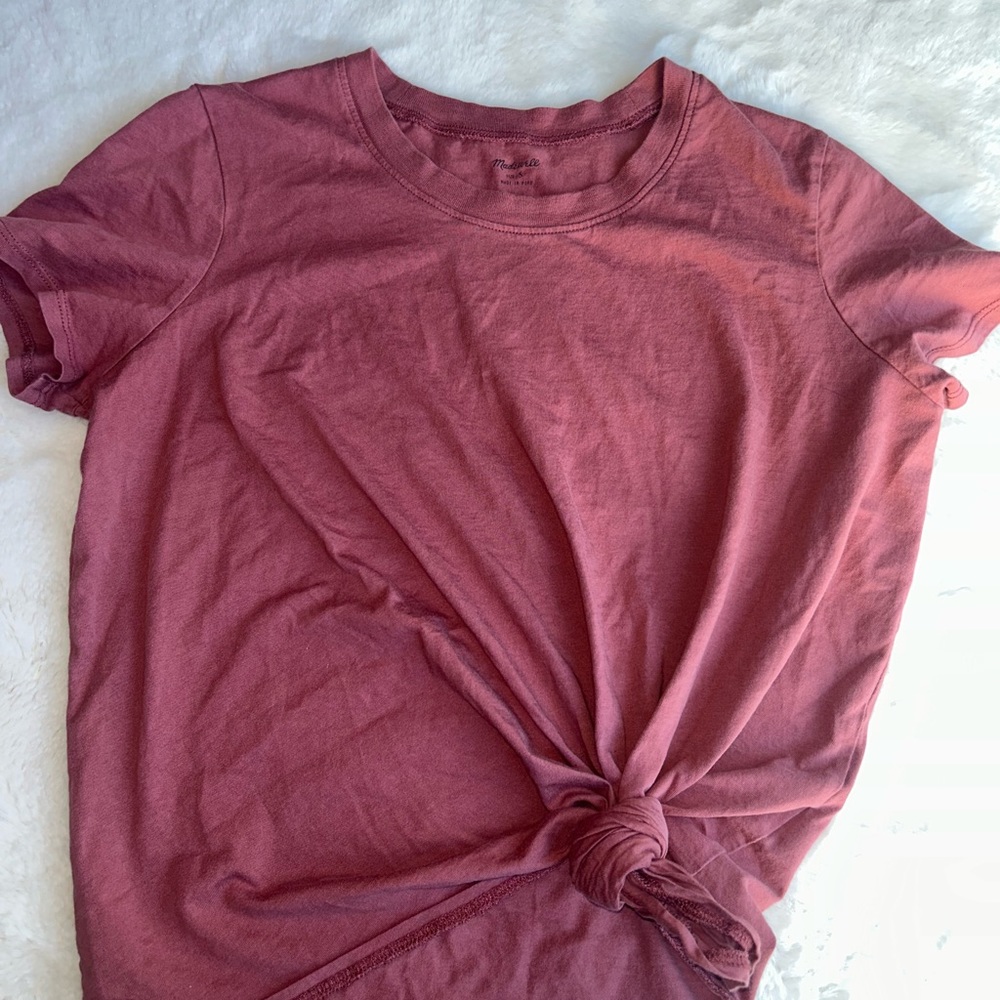 MADEWELL SIDE TIE T-SHIRT